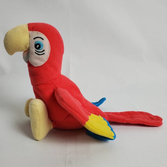 Disney Star Bean Waddleswoth Parrot Plush Bird 6" Stuffed Animal Beanbag - Picture 3 of 7